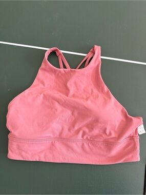 lululemon athletica High-Neck Swim Top in Rose Pink